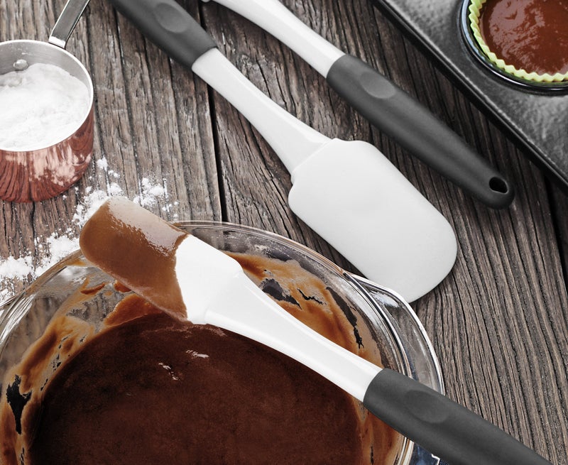 Artaste 43082 Non-Stick Silicone Spatula Set with Rubber Handle, 3-Piece - Image 5
